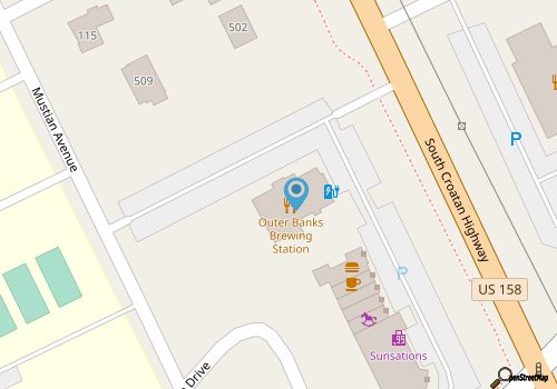 Outer Banks Brewing Station map location