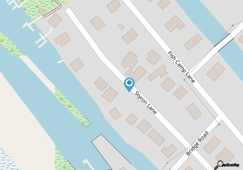 10 Cuttin Sage: Sweet Waterfront Cottage in Oyster Creek with boat docking. map location