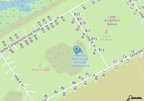 Ocracoke Campground map location