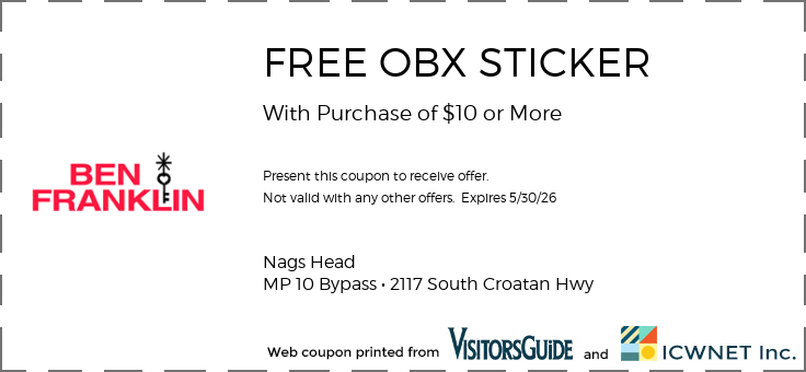 FREE OBX STICKER With Purchase of $10 or More