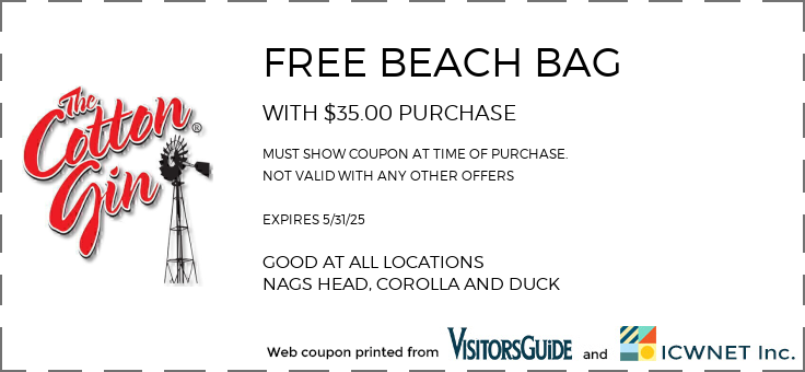 FREE BEACH BAG WITH $35.00 PURCHASE