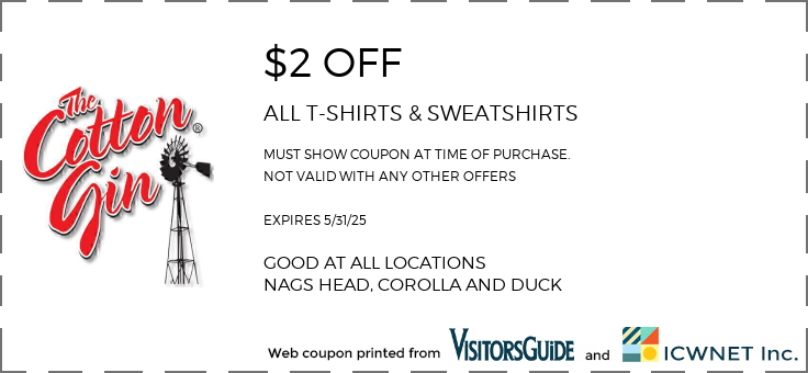 $2 OFF ALL T-SHIRTS & SWEATSHIRTS